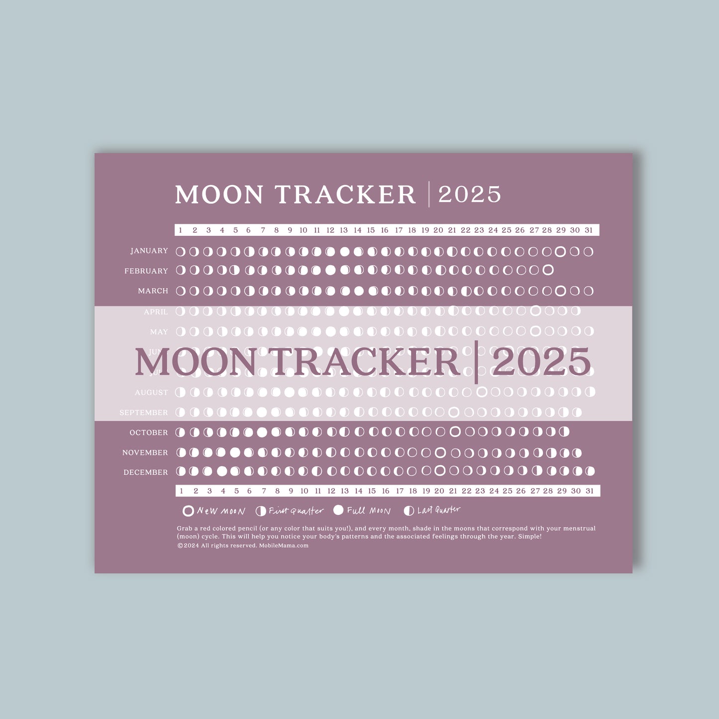 2025 Mobile Mama Moon Tracker (PDF)