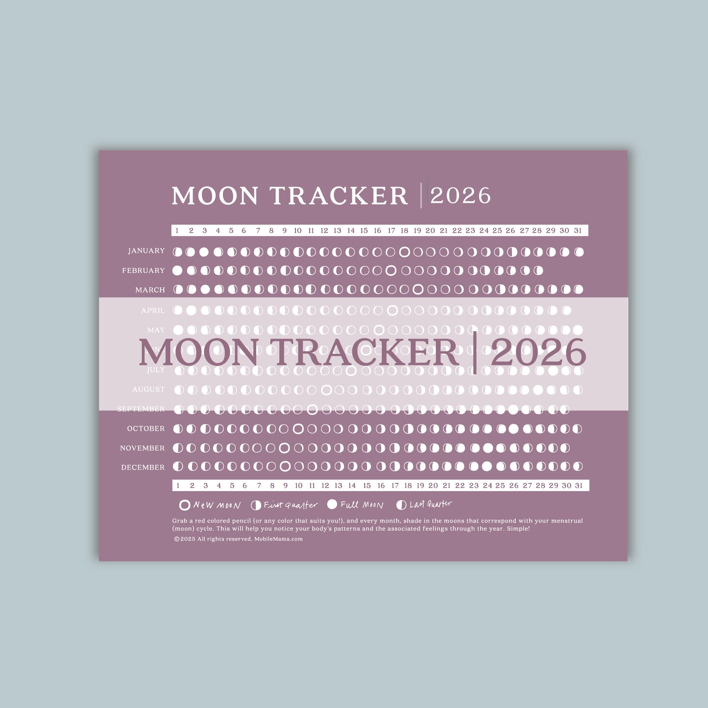 2026 Mobile Mama Moon Tracker (PDF)